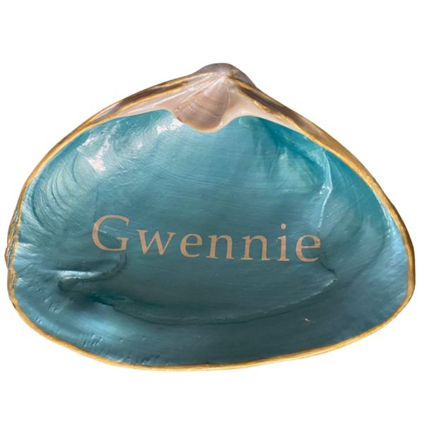 Name on Teal shell ChrisClineDesign