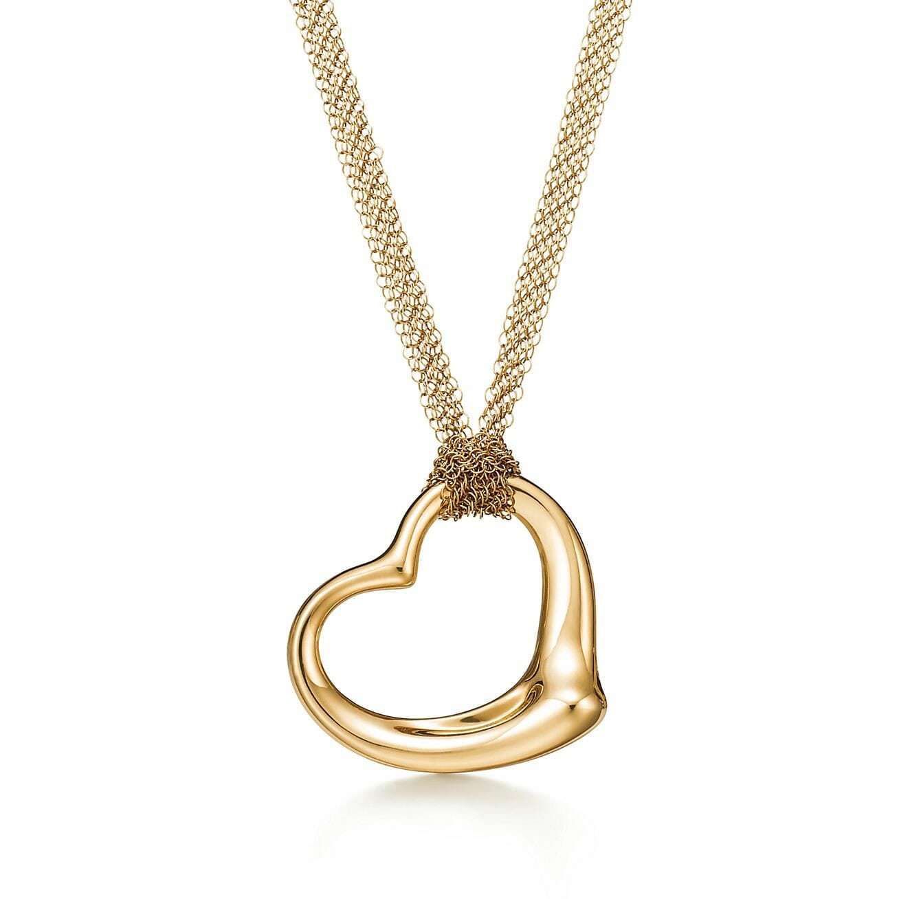 Mothers Day Gift ideas from Newport Living and Lifestyles Tiffany & Co. Elsa Peretti® heart necklace Open Heart Pendant in gold &5200