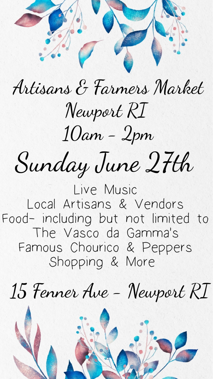 Farmer's & Artisans Market Newport RI Week 1 • Newport Living & Lifestyles