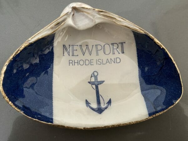 Blue and White Thick Stripe Newport RI ChrisClineDesign