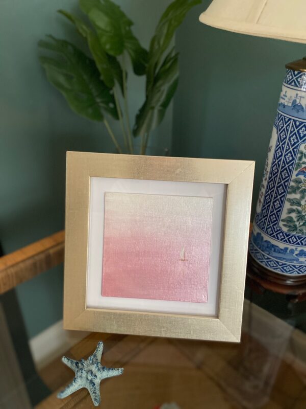 ChrisClineDesign 6x6 framed in 8x8 Serene Seascapes pink